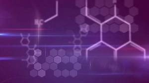 Animation of glowing DNA strand with digital data on purple background. Genetics, biotechnology, science, futuristic, innovation, molecular