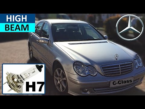 How to replace High Beam Bulb on Mercedes C-Class