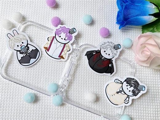 Love and Deepspace Sticker Set | Snowmen Boys | Vinyl Stickers for Journals, Planners, and Laptops - Etsy