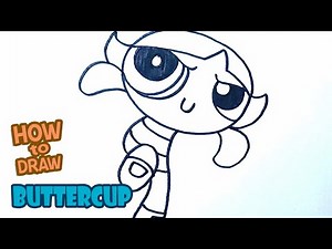 How to Draw Buttercup | Drawing Powerpuff Girl