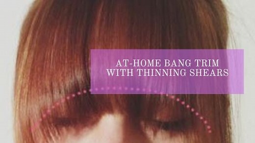 At-Home Bang Trim With Thinning Shears