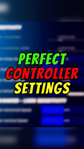 *PERFECT CONTROLLER SETTINGS FOR FORTNITE🎯 #fortnite #controllersettings #prosettings #tutorial
