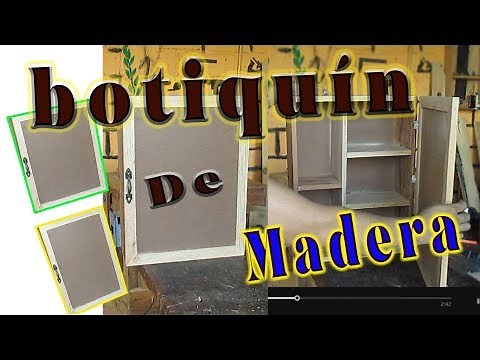 Wooden first aid kit