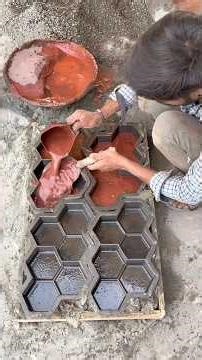 How Hexagon Cluster Concrete Paver Tiles Are Made 🟥