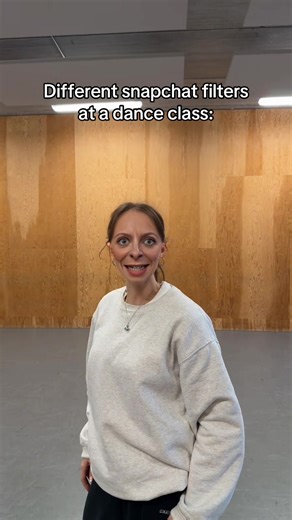 Different Snapchat Filters at a Dance Class