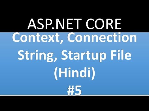 ASP.NET CORE Tutorial For Beginners 5 - Data Context, Connection String, Startup File, Migration