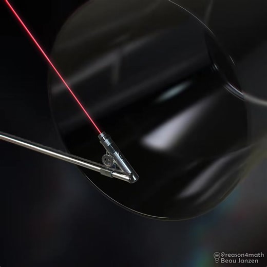 Laser bouncing 100 times inside of a cylinder as it slowly moves. I l... | Beau Janzen