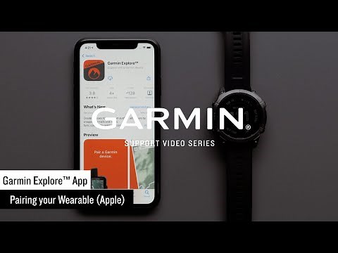 Support: Pairing a Garmin smartwatch with the Garmin Explore™ App (Apple®)