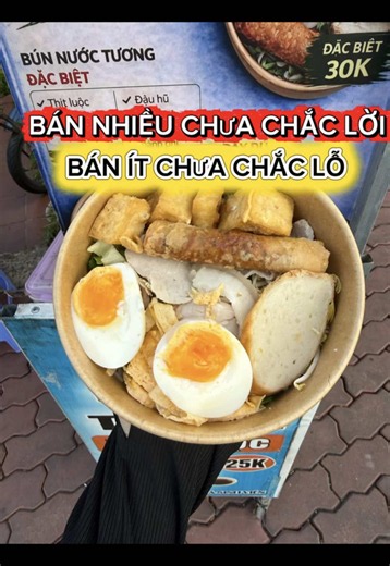 Công thức bún nước tương chuẩn từng gram - Học bán lời 25k