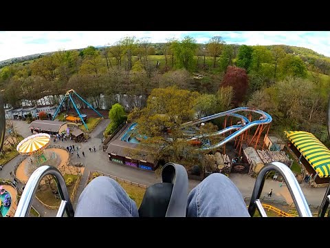 Venom Tower Drop 4K On Ride POV - West Midland Safari Park