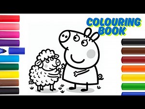 Kids Colouring Book 🎨 | Cartoon Colouring Video for Toddlers | Learn Colours for Kids