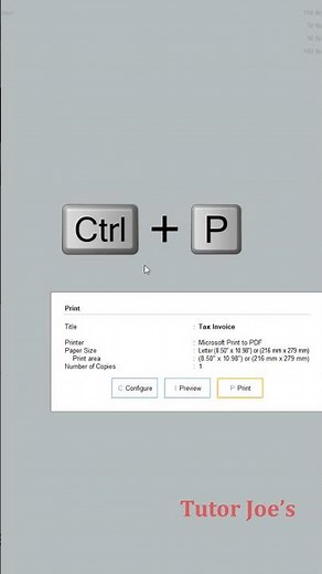 Printing Invoices to PDF in Tally Prime | Tutor Joes