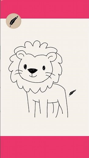 How to Draw a CUTE LION! 🦁👑 Easy Safari Cartoon for Kids & Beginners #lidoartworks