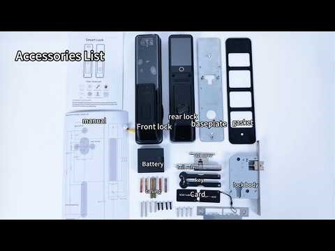 G2 Ultra Smart Door Lock Installation Guide | Tuya WiFi Face Recognition Palm Vein