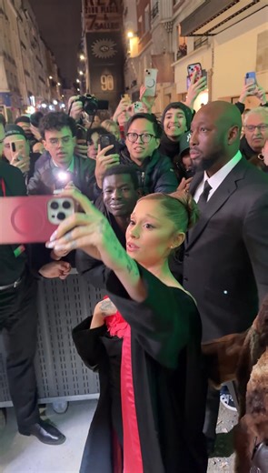 488K views · 18K reactions | Ariana Grande showing all the love to fans at the Paris screening  | Wicked Movie | Facebook