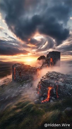 These ancient stone walls were melted into glass. But by what… and for what reason?