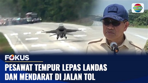 Pesawat Tempur Lepas Landas dan Mendarat di Jalan Tol | Fokus