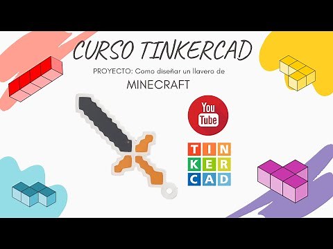 Learn to design a Minecraft keychain in TinkerCAD | 3D design for beginners