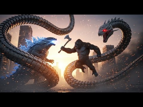 The ULTIMATE Showdown: godzilla vs King Kong vs Python | Robot: Giant Robot Monster Fight!