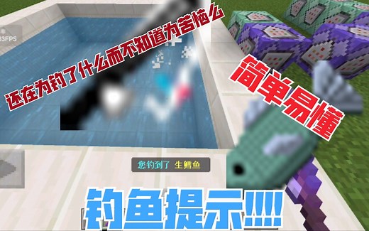 ［我的世界指令］钓鱼提示