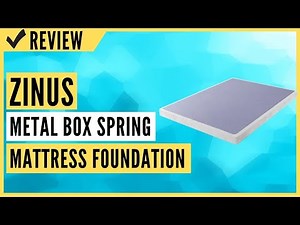 ZINUS Metal Box Spring with Wood Slats /4 Inch Mattress Foundation Review