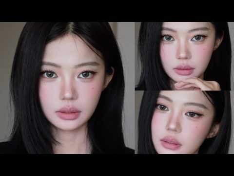 Korean Simple Everyday Makeup Look୭🧷✧˚. 🎀 혼혈 느낌 메이크업은 정말 대박이에요!