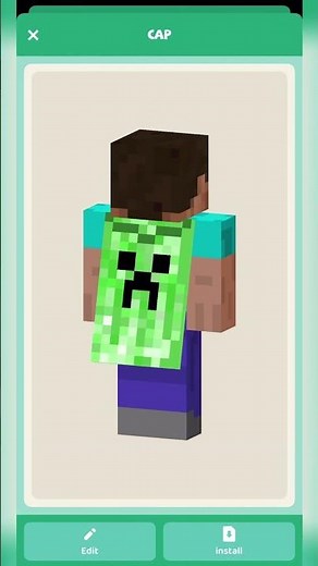 How to create capes in Minecraft! (no mods) #minecraft #mcpe #shorts #youtubeshorts #minecraftshorts