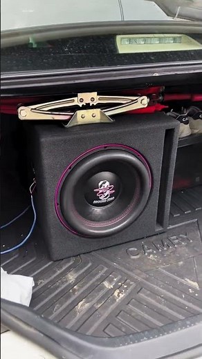 Ground Zero 12 car bass, DIY box