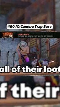 400 IQ Camera Trap Base In Rust #rust #rustgame #rusttok #rustconsole