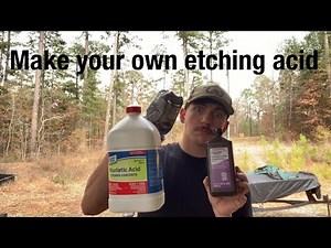 How to Make damascus etching acid from scratch