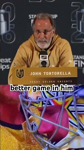 John Tortorella Defends Carter Hart Who Struggled for Vegas Golden Knights in Stanley Cup Final