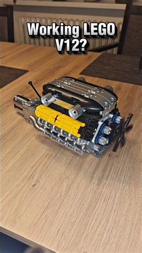 Working LEGO V12? #lego #build #engineering