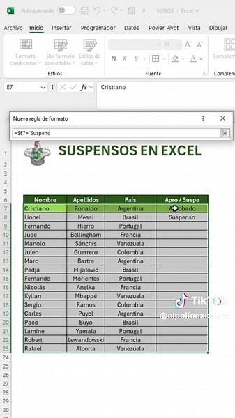 Lisbas Desplegables en Excel: Tutorial de Colores