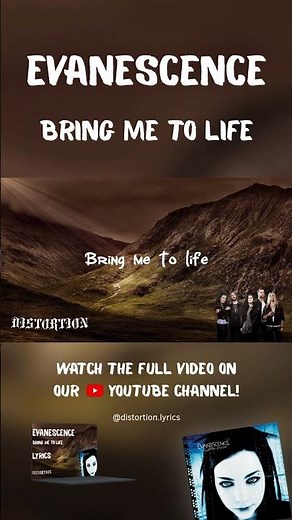 Evanescence - Bring Me To Life - Lyrics ⚡#shorts