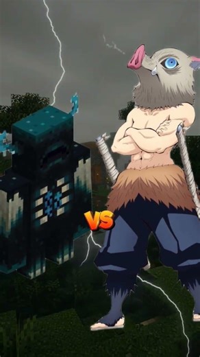 Minecraft warden vs Demon slayer ⚔️🔥#minecraft #shorts