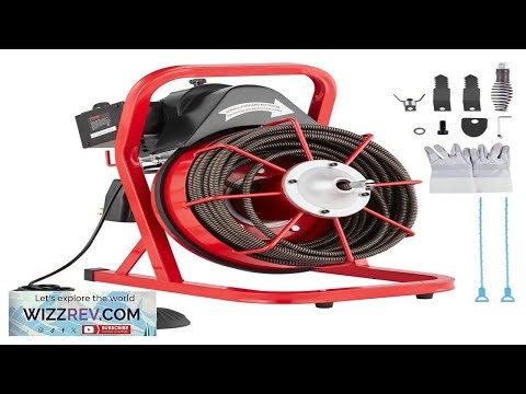 VEVOR Drain Cleaner Machine 75FT x 1 2 Inch Sewer Snake Auger Manual