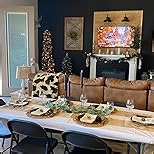 Smiry Rectangle Tablecloth, Elastic Fitted Flannel Backed Vinyl Tablecloths for 6ft Folding Tables, Waterproof Wipeable Table Covers for Indoor, Outdoor, Picnic and Camping (White, 30"x72")