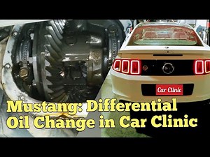 Mustang: differential oil change in Car Clinic