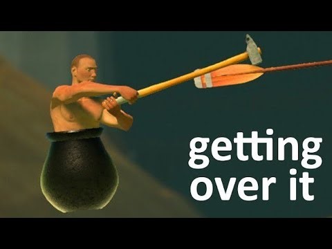 Getting over it | gameplay on mobile | no commentry.