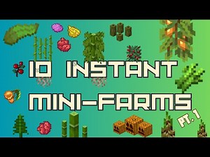 10 LOW BUDGET MINI-FARMS - 1 Minute Builds! [Pt. 1/2] (Minecraft Java 1.21+)