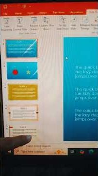 How To Use Show Slide Tab In PowerPoint