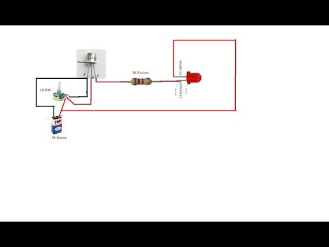Controlling LED Brightness Using BC107 Transistor