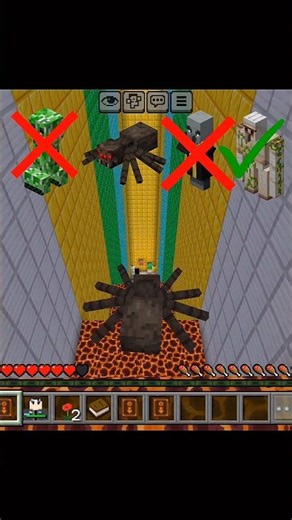 Which Minecraft Mob Can Survive Magma Spikes Stairs? 🤯#minecraft