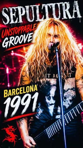 SEPULTURA ⚡ UNSTOPPABLE GROOVE | Barcelona (1991) #shorts