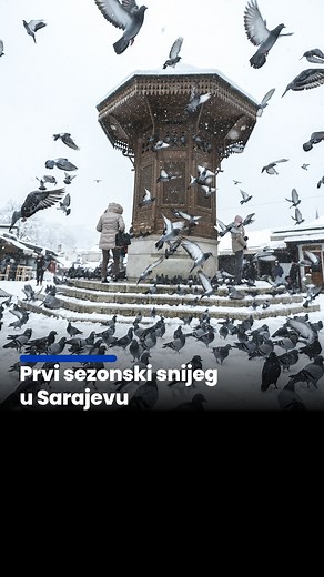 8.9K views · 163 reactions | Snijeg koji je tokom noći u petak počeo padati u većem dijelu Bosne i Hercegovine zabijelio je i glavni grad Sarajevo : Samir Jordamović /AA : Samir Jordamović | Anadolija Balkan | Facebook