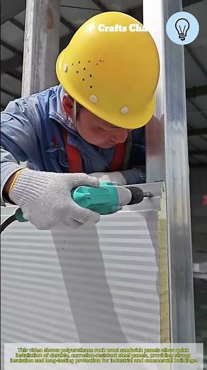 Polyurethane rock wool sandwich panel installation: quick installation of corrosion-resistant steel