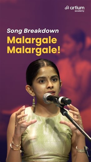 Artium Academy | LIVE 1:1 Music Lessons on Instagram: "Simply awed by the magic created by @uthara__unnikrishnan as she breaks down “Malargale Malargale”, highlighting its delicate nuances and musical beauty. 🎶 {CarnaticMusic, MalargaleMalargale, SongBreakdown, UtharaUnnikrishnan, MasterClass, Singing, CarnaticClassical, VocalMusicClasses}"