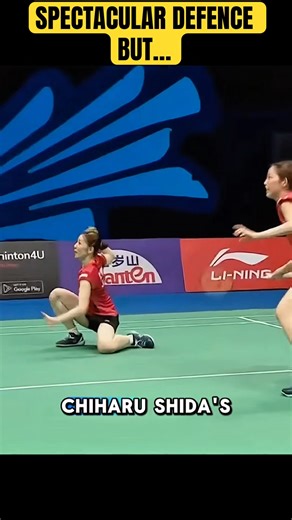 Chiharu Shida Strong Defence and Cute #badminton #sports
