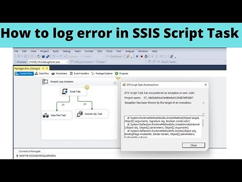 57 How to log error in SSIS script task | Log error in script task