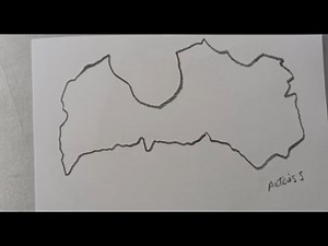 How to draw the map of Latvia? | Kā uzzīmēt Latvijas karti?